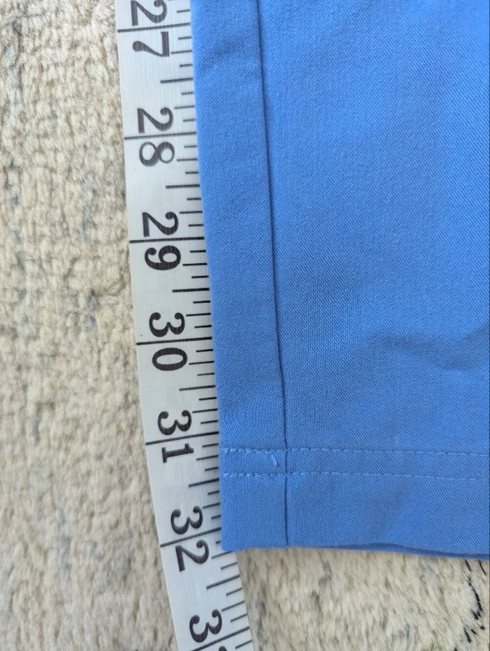 Figs Light Blue Straight-Leg Scrub Pants